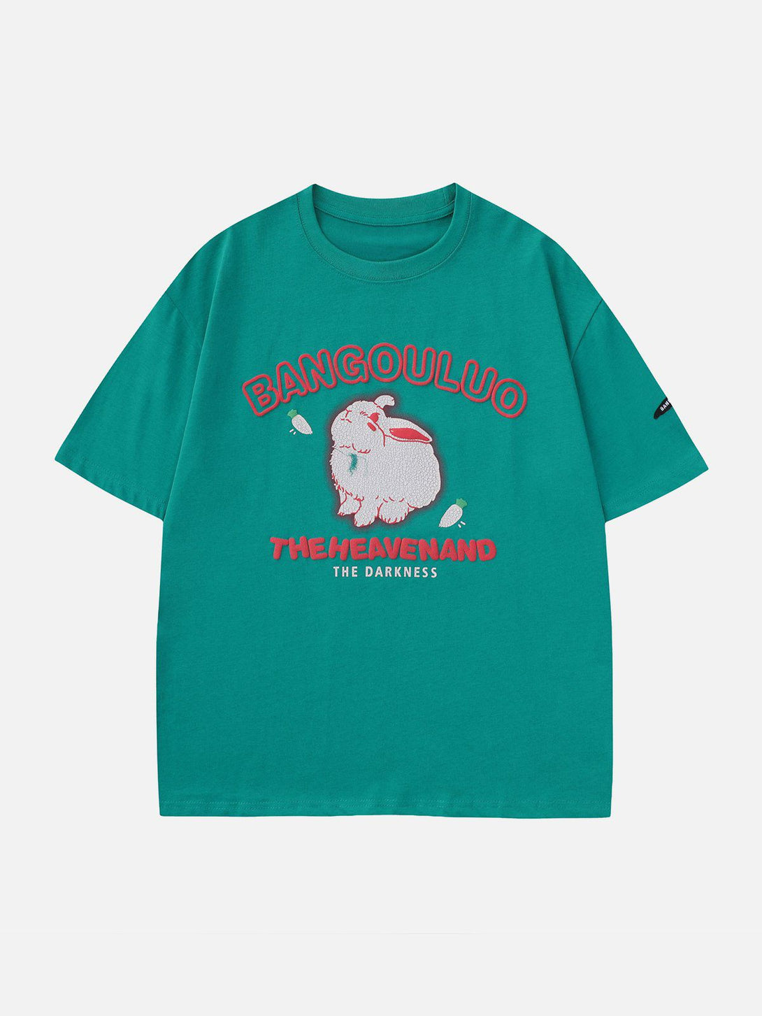 Helmiss - Cute Rabbit Print Tee- Streetwear Fashion - helmiss.com