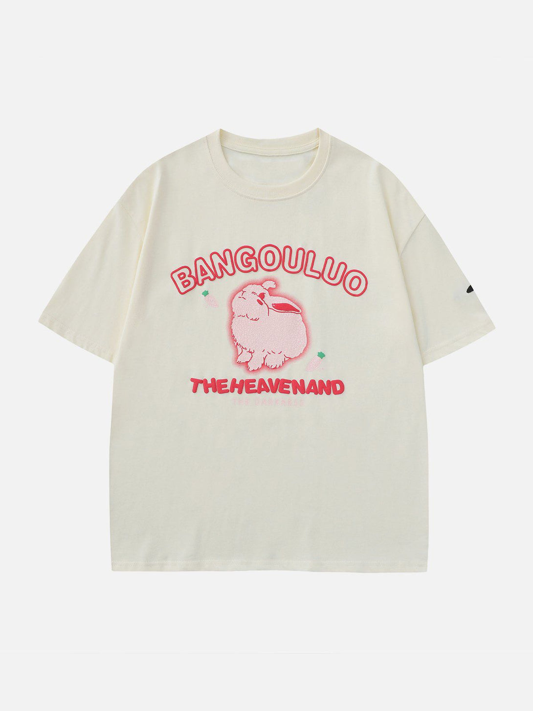 Helmiss - Cute Rabbit Print Tee- Streetwear Fashion - helmiss.com