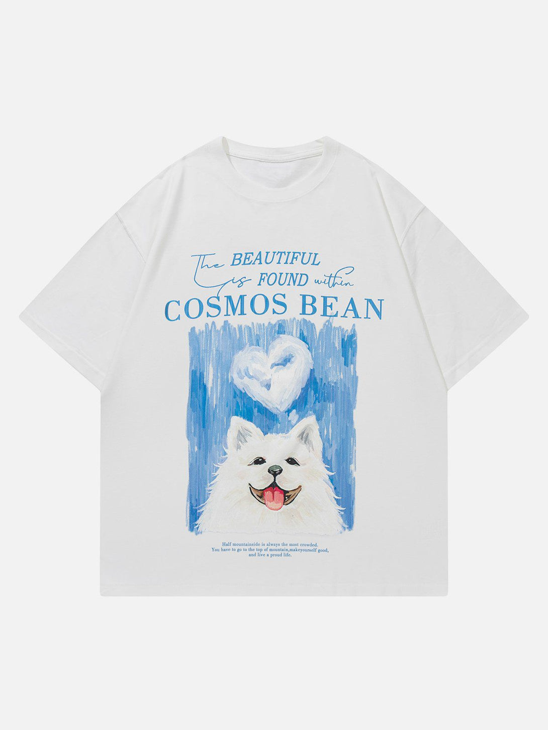 Helmiss - Cute Samoyed Print Tee- Streetwear Fashion - helmiss.com