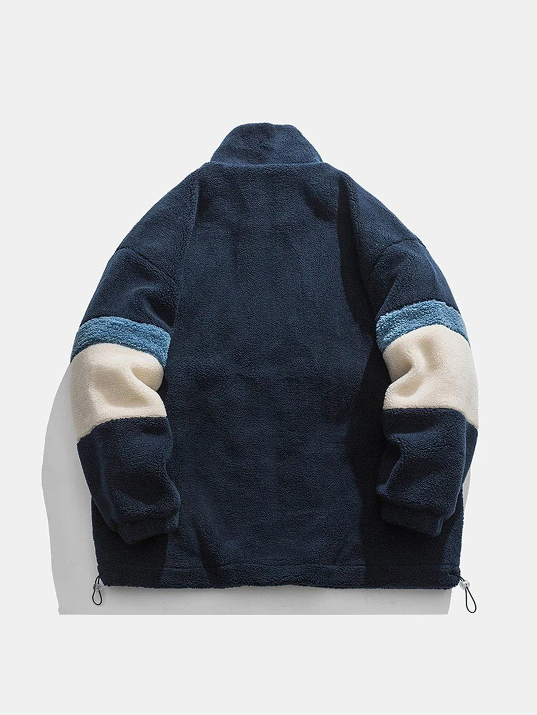 Helmiss - DIY Badge Patchwork Sherpa Coat- Streetwear Fashion - helmiss.com