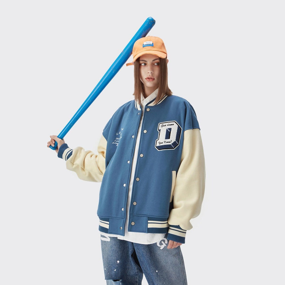 Helmiss - Damn Varsity Jacket- Streetwear Fashion - helmiss.com