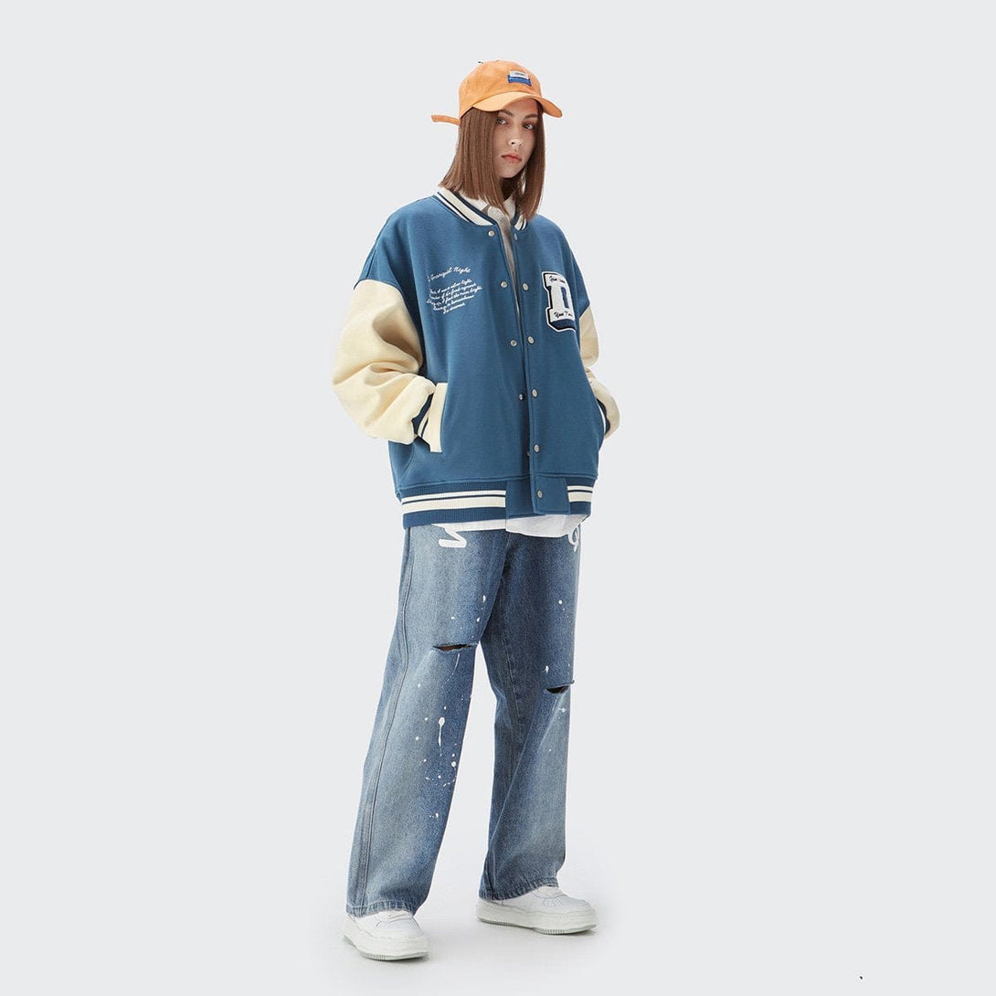 Helmiss - Damn Varsity Jacket- Streetwear Fashion - helmiss.com