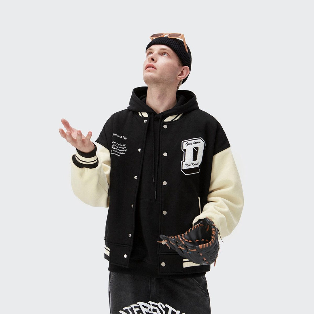 Helmiss - Damn Varsity Jacket- Streetwear Fashion - helmiss.com