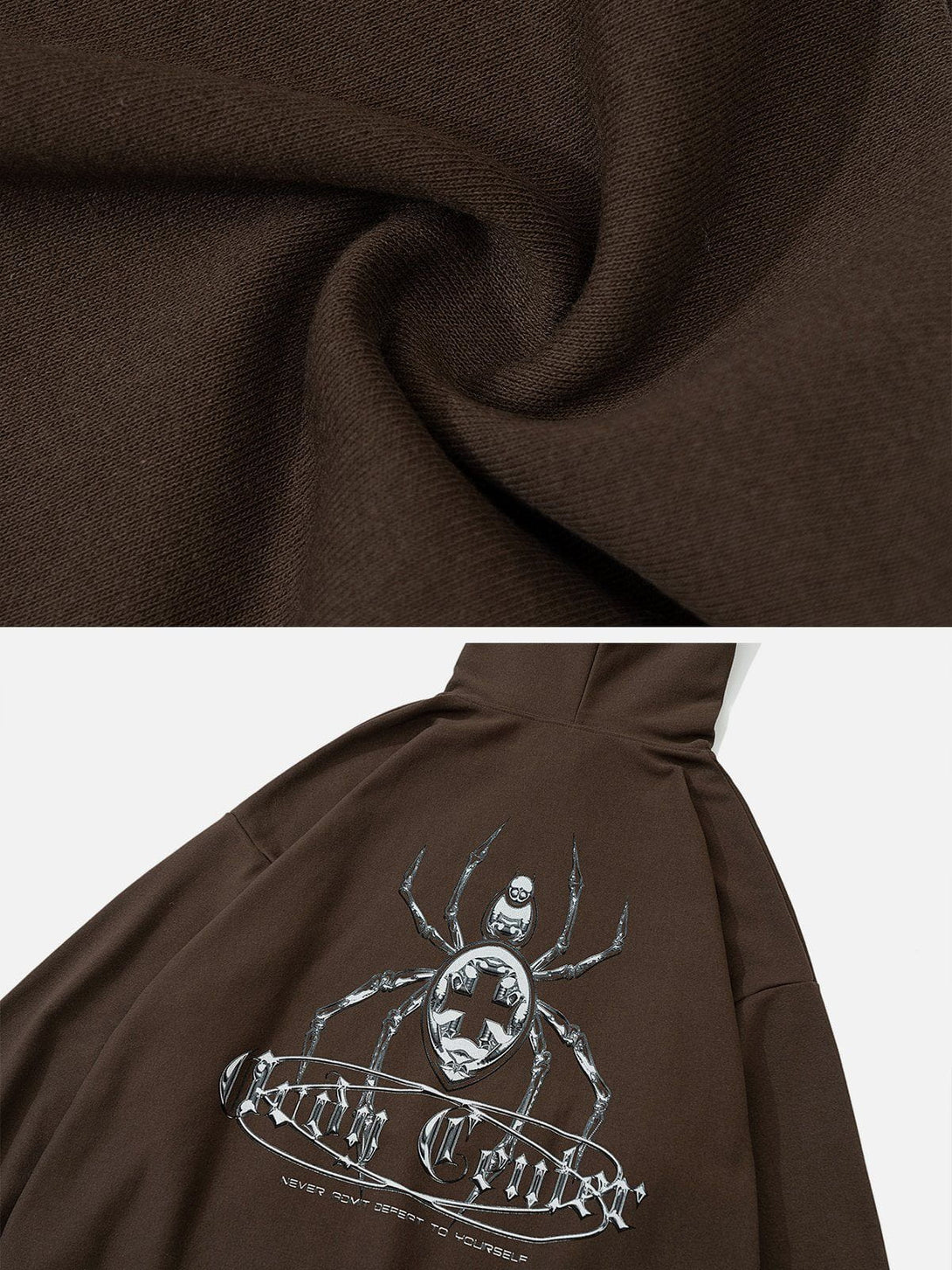 Helmiss - Deadly Venomous Spider Thermo Print Hoodie- Streetwear Fashion - helmiss.com