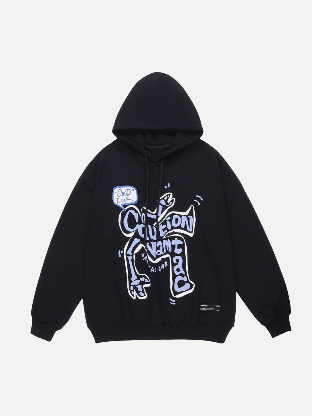 Helmiss - Deformation Of Letters Print Hoodie- Streetwear Fashion - helmiss.com