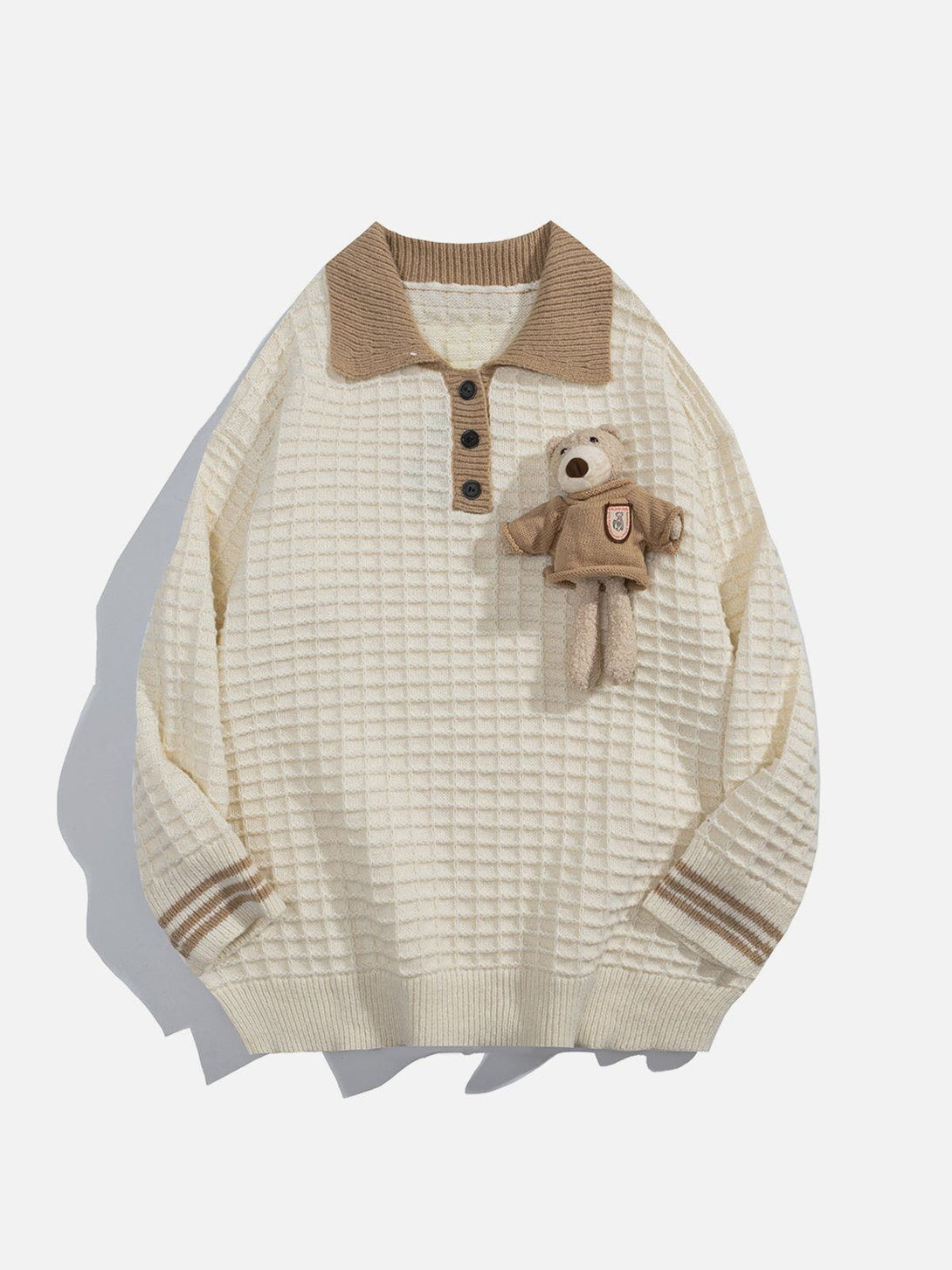 Helmiss - Detachable Cute Bear Sweater- Streetwear Fashion - helmiss.com