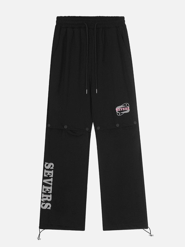 Helmiss - Detachable Print Sweatpants- Streetwear Fashion - helmiss.com