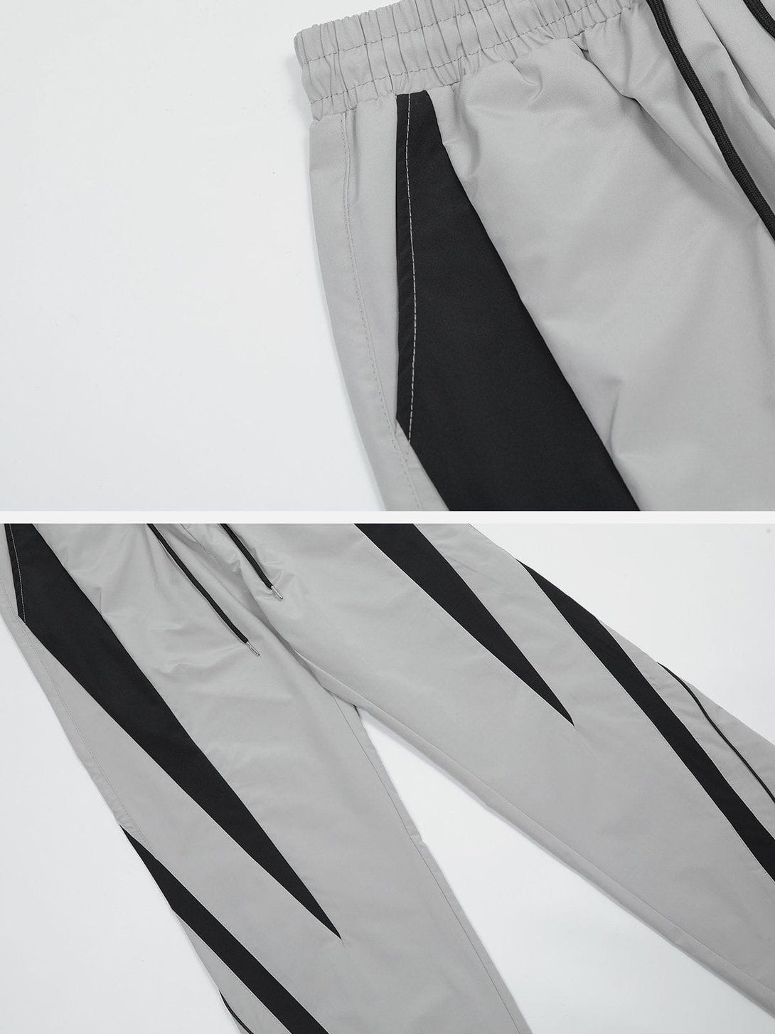 Helmiss - Diagonal Stripe Pants- Streetwear Fashion - helmiss.com