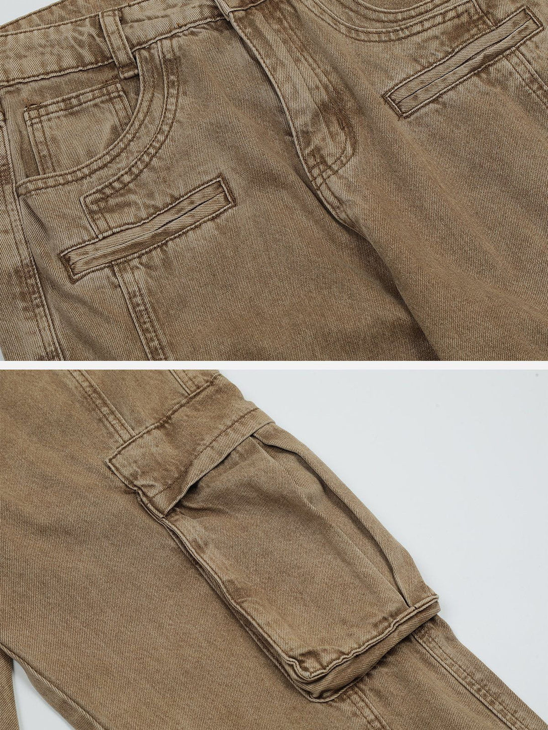 Helmiss - Discreet Side Pockets Jeans- Streetwear Fashion - helmiss.com