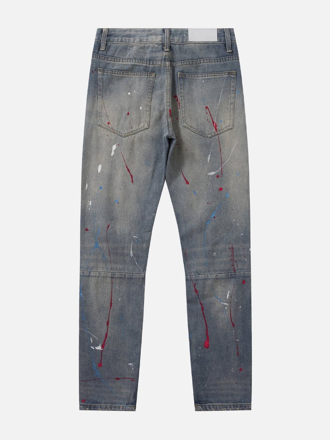 Helmiss - Distressed Splashed Ink Graffiti Jeans- Streetwear Fashion - helmiss.com