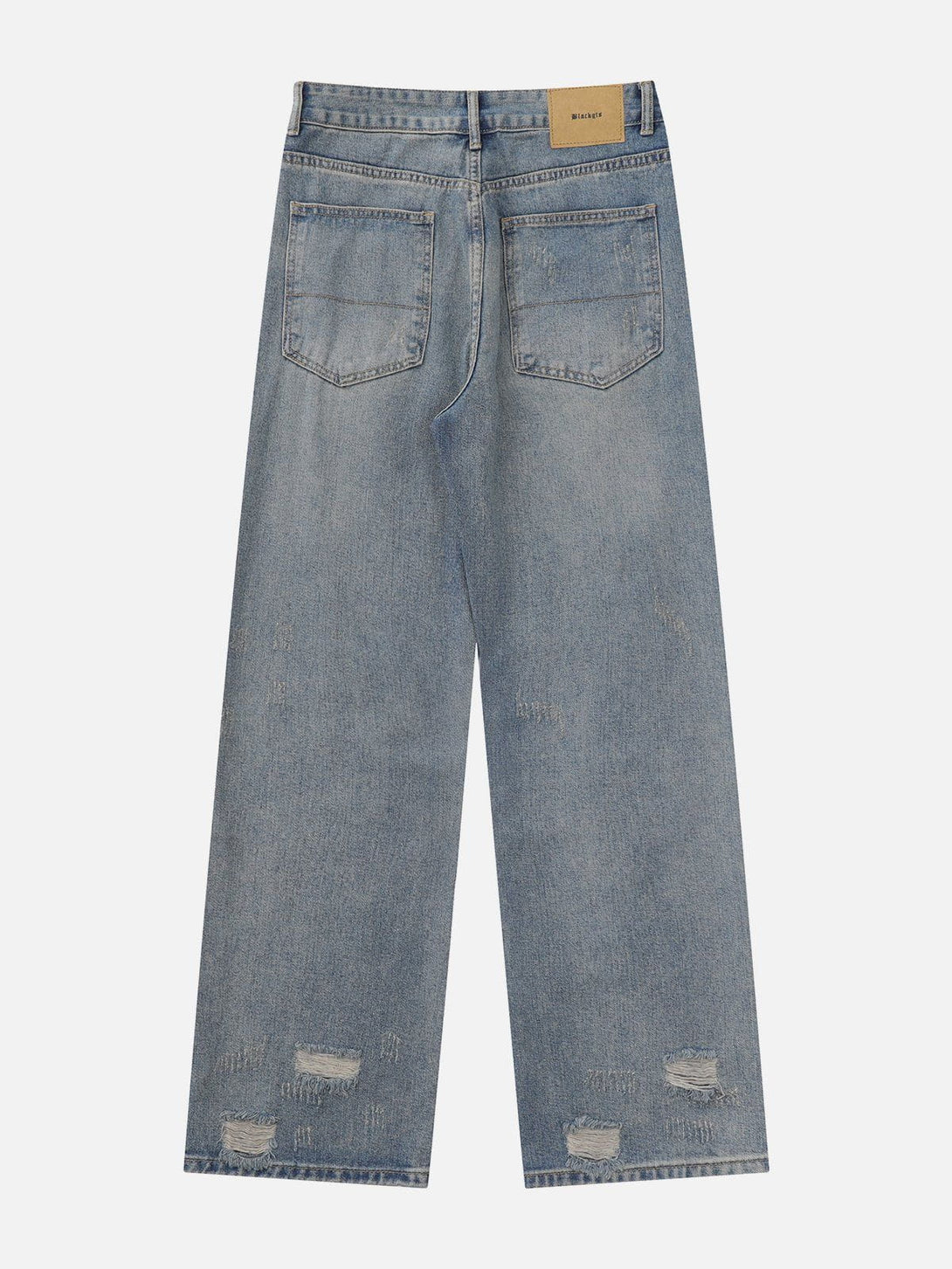 Helmiss - Distressed Washed Cotton Jeans- Streetwear Fashion - helmiss.com