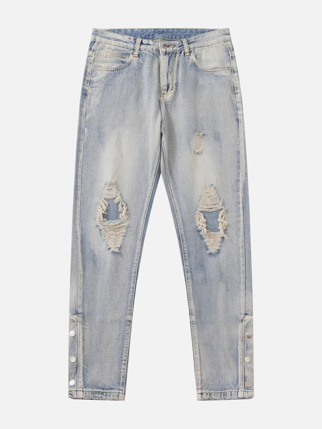 Helmiss - Distressed Washed Jeans- Streetwear Fashion - helmiss.com