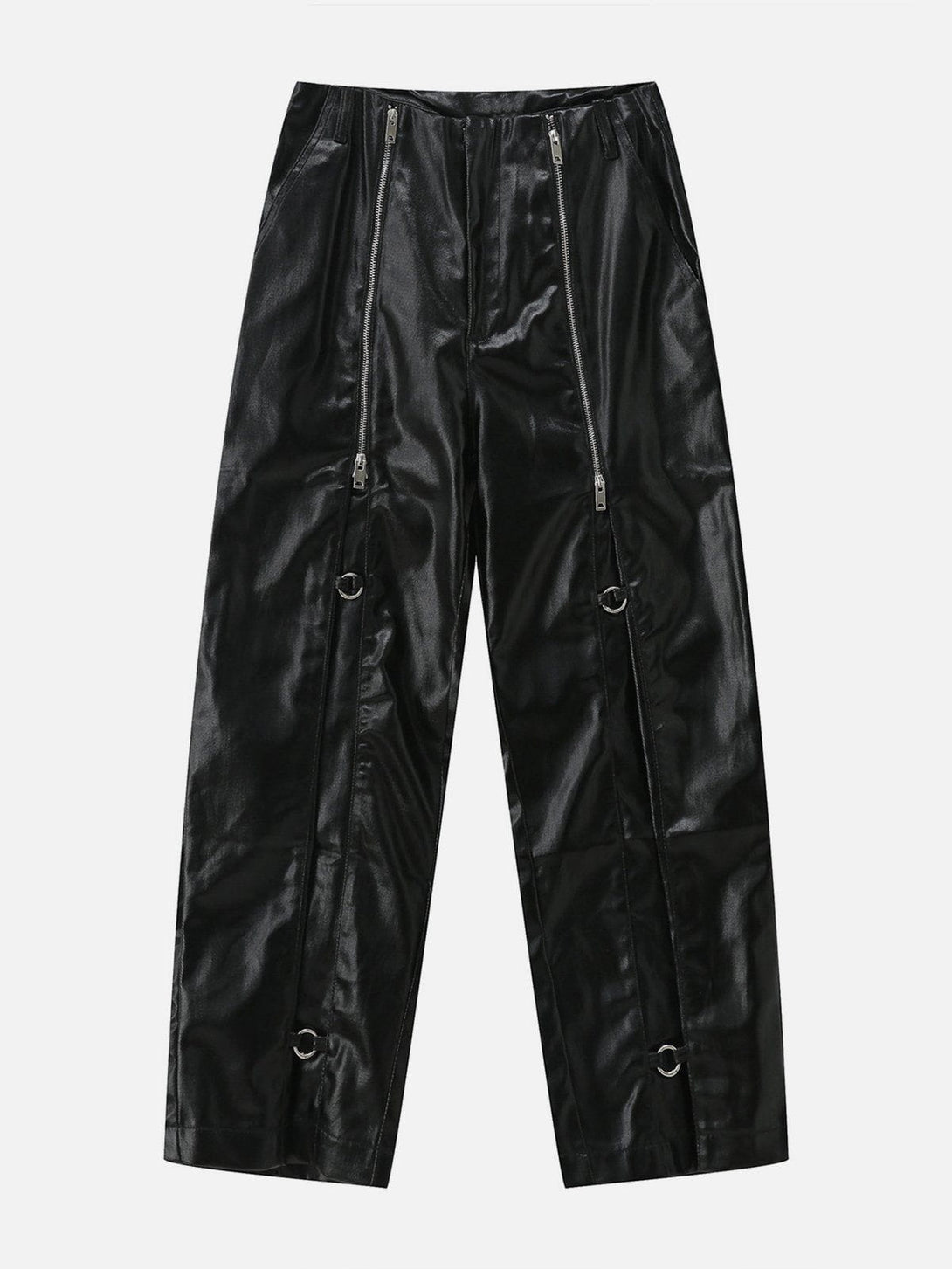 Helmiss - Double Zip Up Pants- Streetwear Fashion - helmiss.com