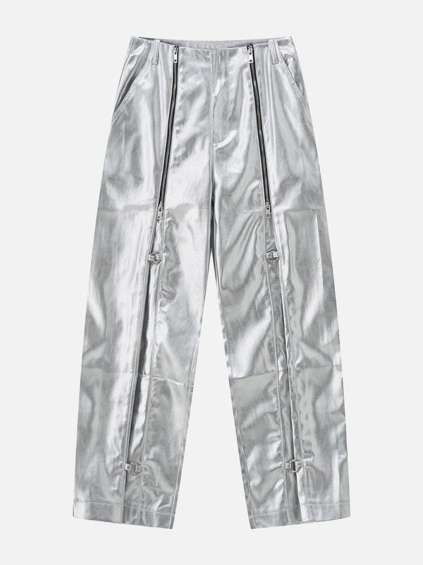 Helmiss - Double Zip Up Pants- Streetwear Fashion - helmiss.com