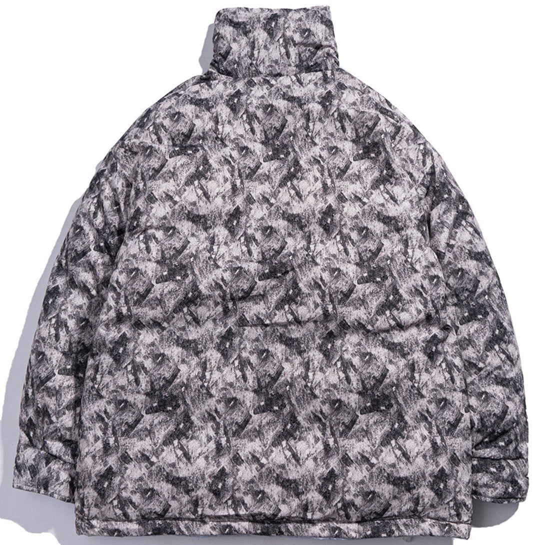 Helmiss - Dyed and Embroidered Reversible Winter Coat- Streetwear Fashion - helmiss.com