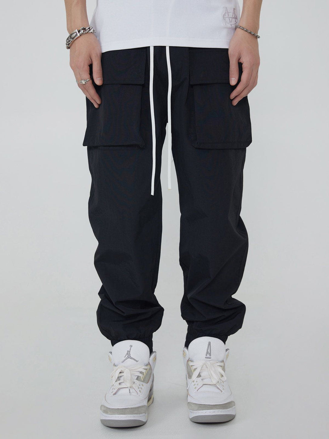 Helmiss - Elastic Cuff Casual Pants- Streetwear Fashion - helmiss.com