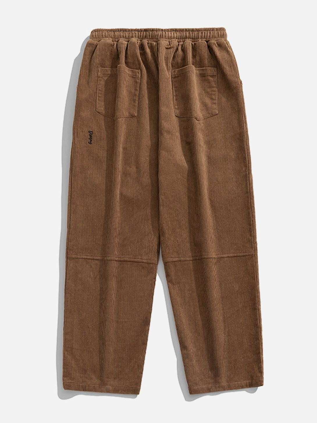 Helmiss - Embroidered Corduroy Pants- Streetwear Fashion - helmiss.com