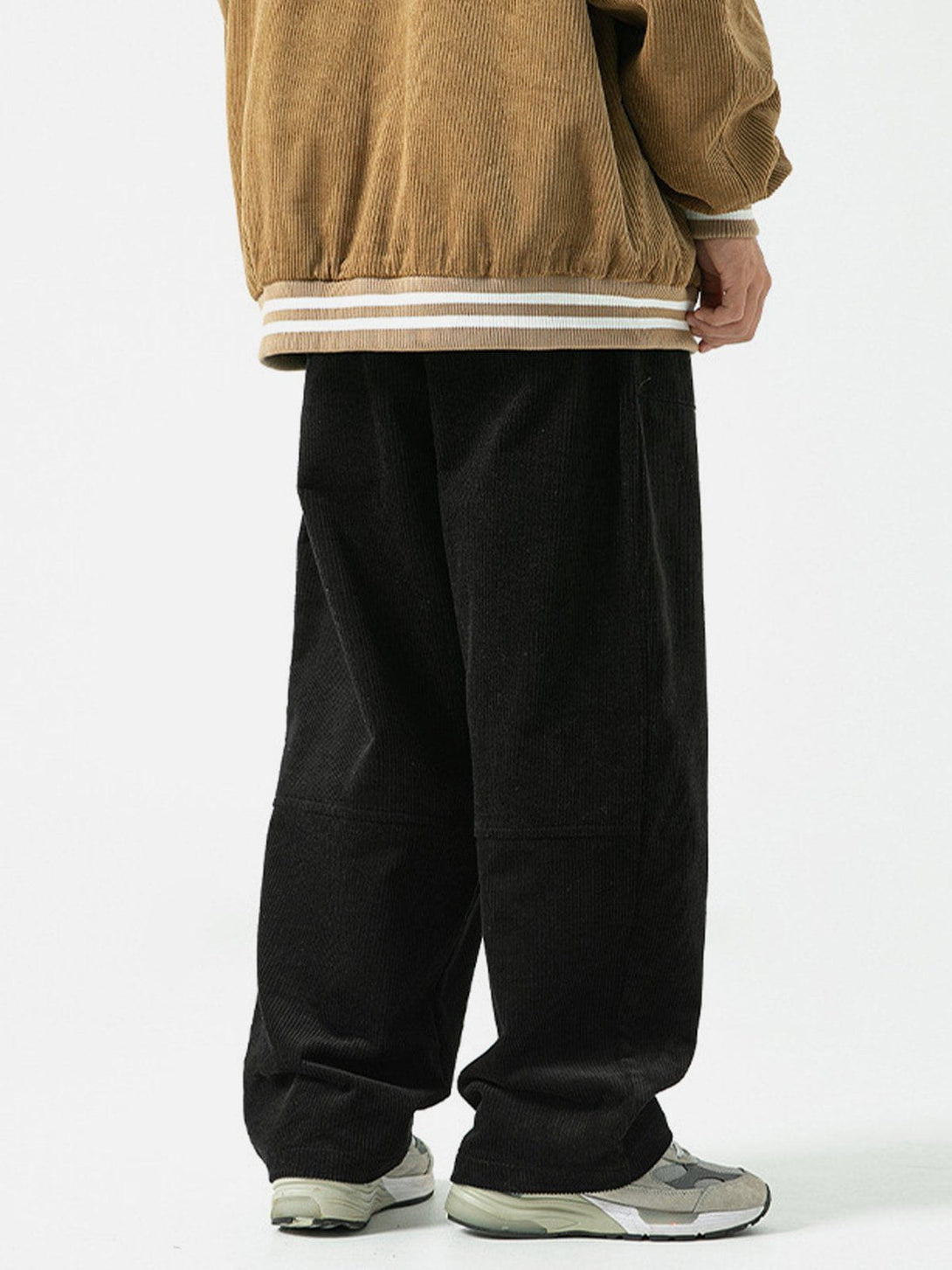 Helmiss - Embroidered Corduroy Pants- Streetwear Fashion - helmiss.com