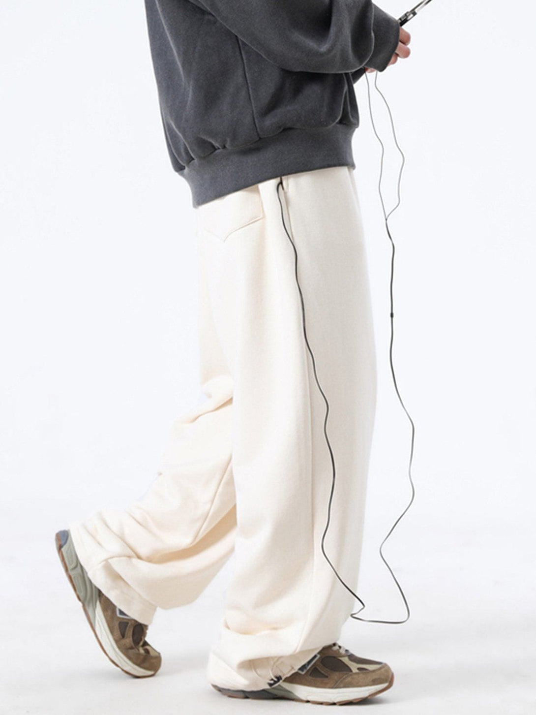 Helmiss - Embroidered Drawstring Pants- Streetwear Fashion - helmiss.com