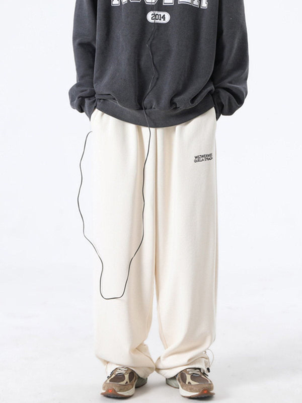 Helmiss - Embroidered Drawstring Pants- Streetwear Fashion - helmiss.com