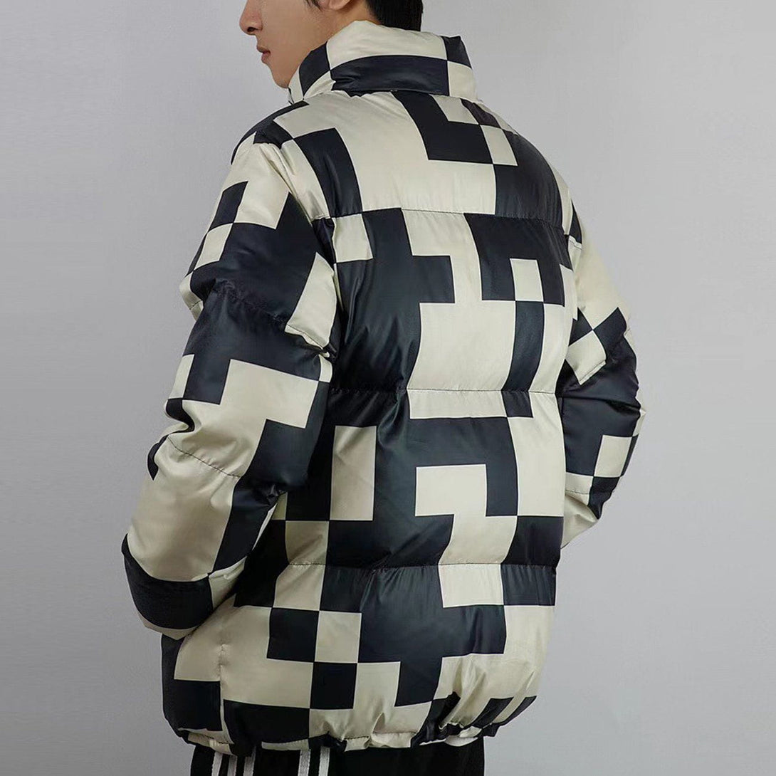 Helmiss - Embroidered Letters Camouflage Winter Coat- Streetwear Fashion - helmiss.com