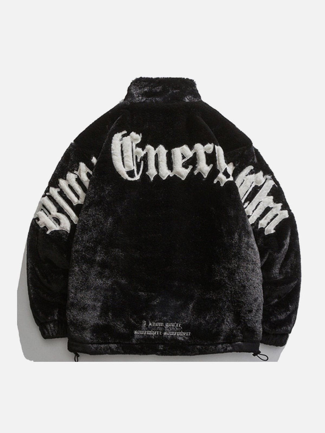 Helmiss - Embroidered Letters Winter Coat- Streetwear Fashion - helmiss.com