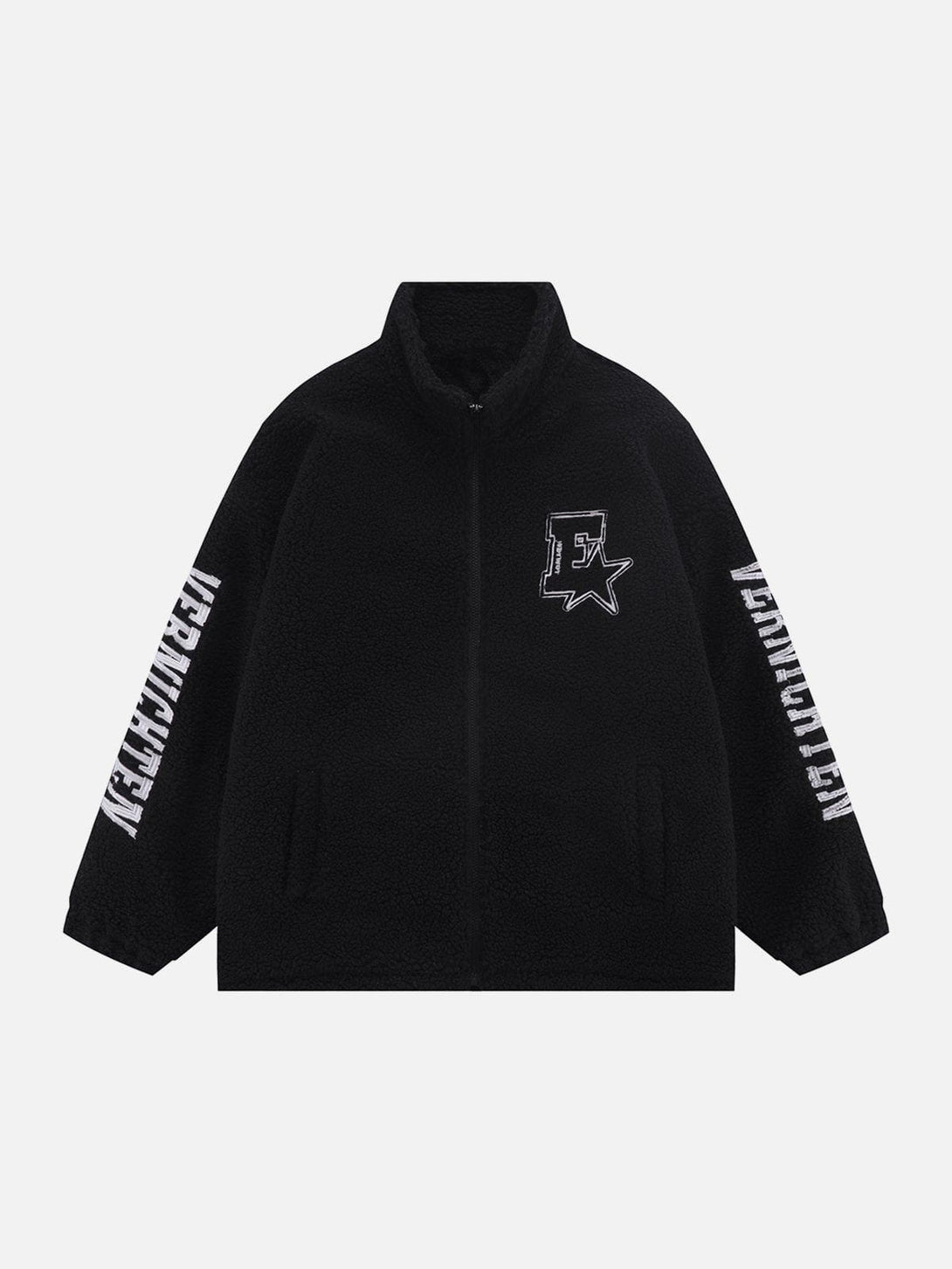 Helmiss - Embroidered Letters Winter Coat- Streetwear Fashion - helmiss.com