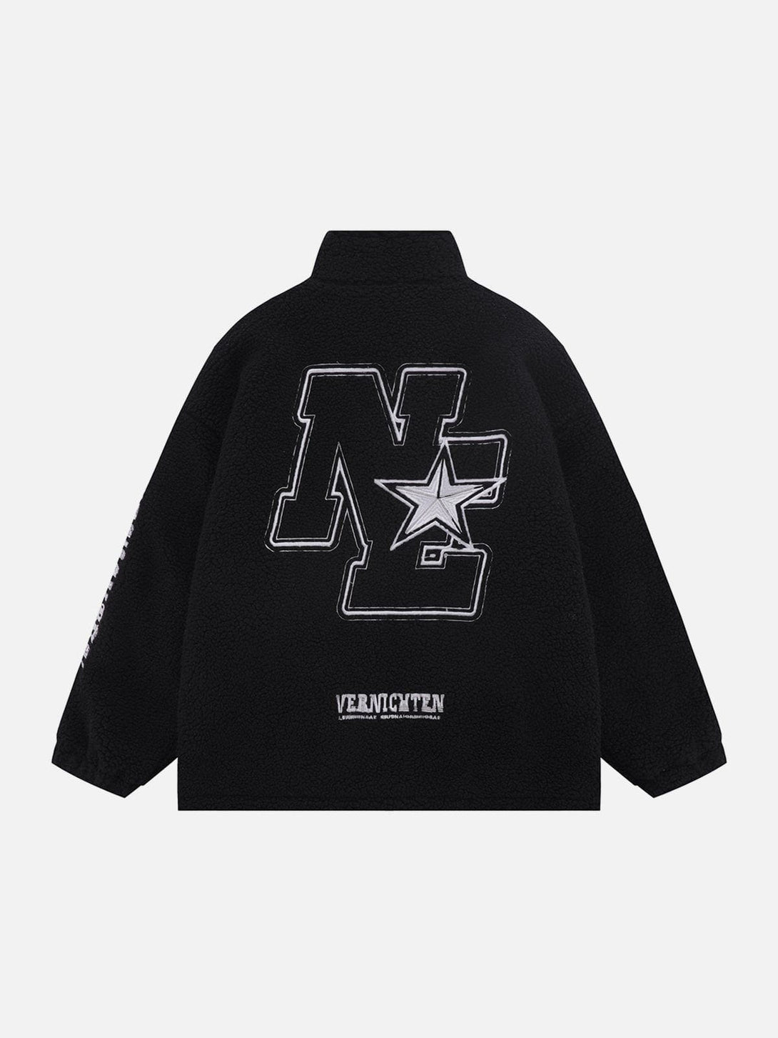 Helmiss - Embroidered Letters Winter Coat- Streetwear Fashion - helmiss.com