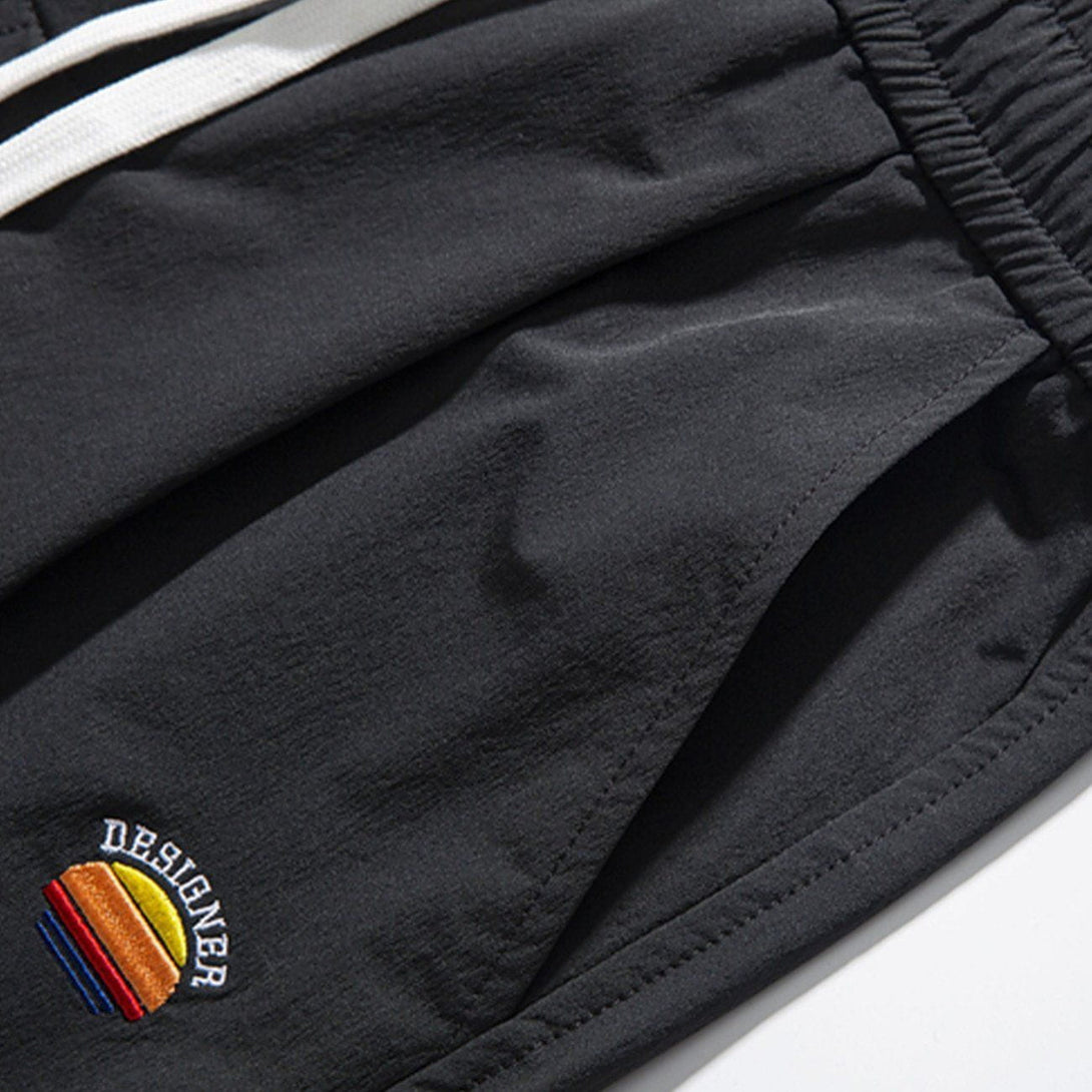 Helmiss - Embroidered Logo Sweatpants- Streetwear Fashion - helmiss.com