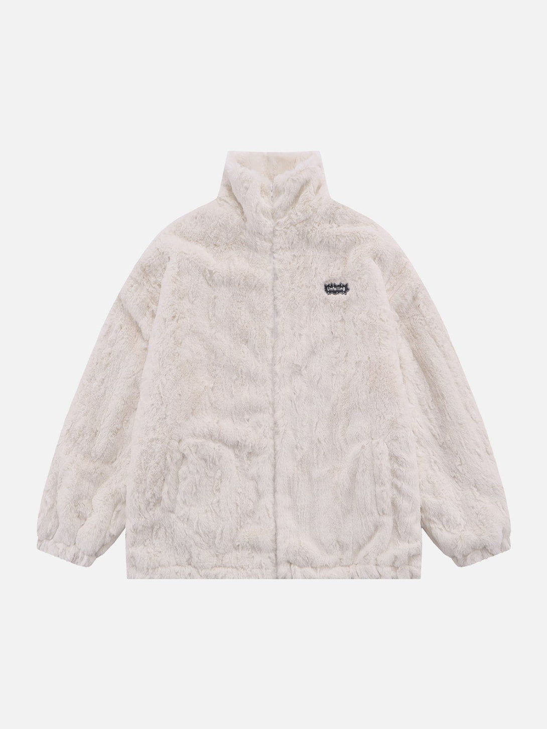 Helmiss - Embroidered Plush Winter Coat- Streetwear Fashion - helmiss.com