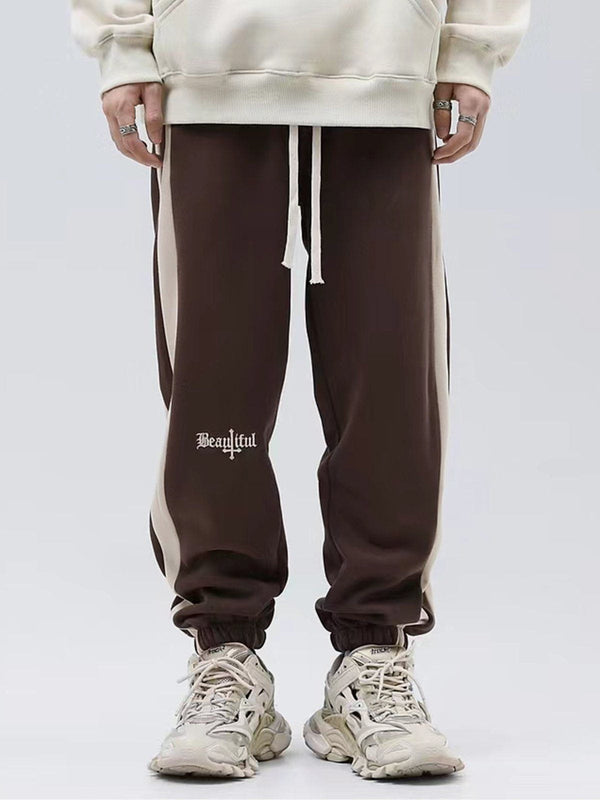 Helmiss - Embroidered Stripes Pants- Streetwear Fashion - helmiss.com