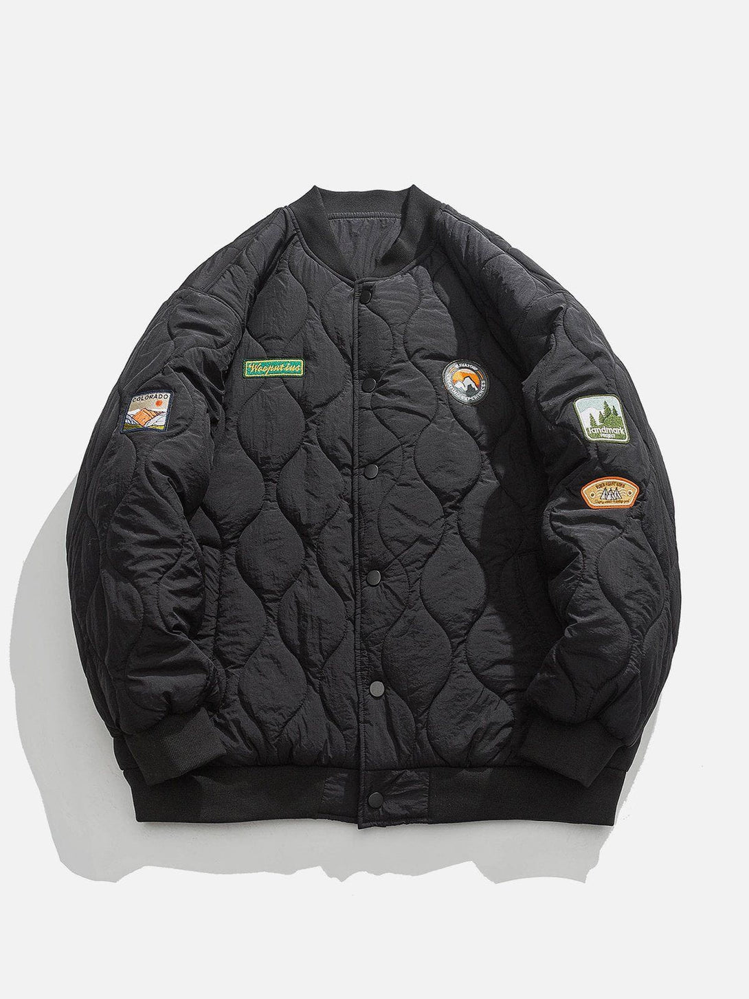 Helmiss - Embroidery Badge Winter Coat- Streetwear Fashion - helmiss.com