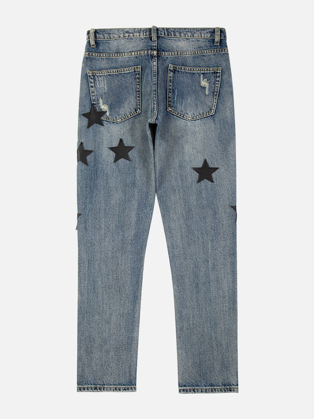 Helmiss - Embroidery Multi Star Jeans- Streetwear Fashion - helmiss.com