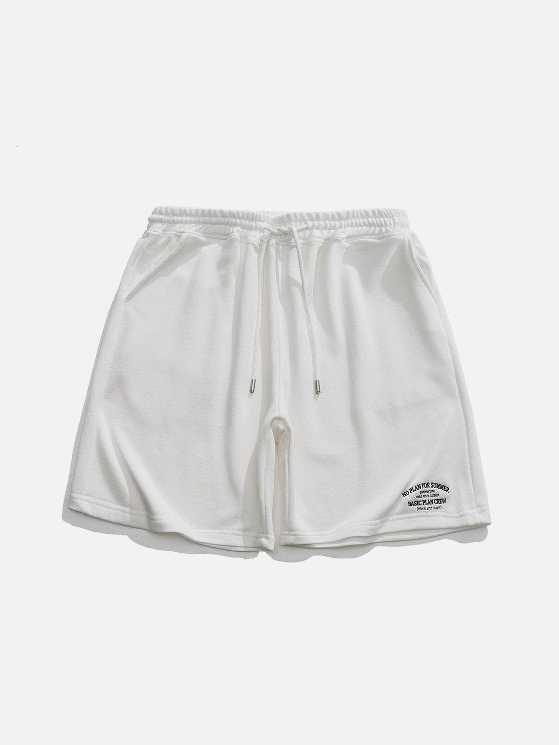 Helmiss - Embroidery Solid Color Shorts- Streetwear Fashion - helmiss.com