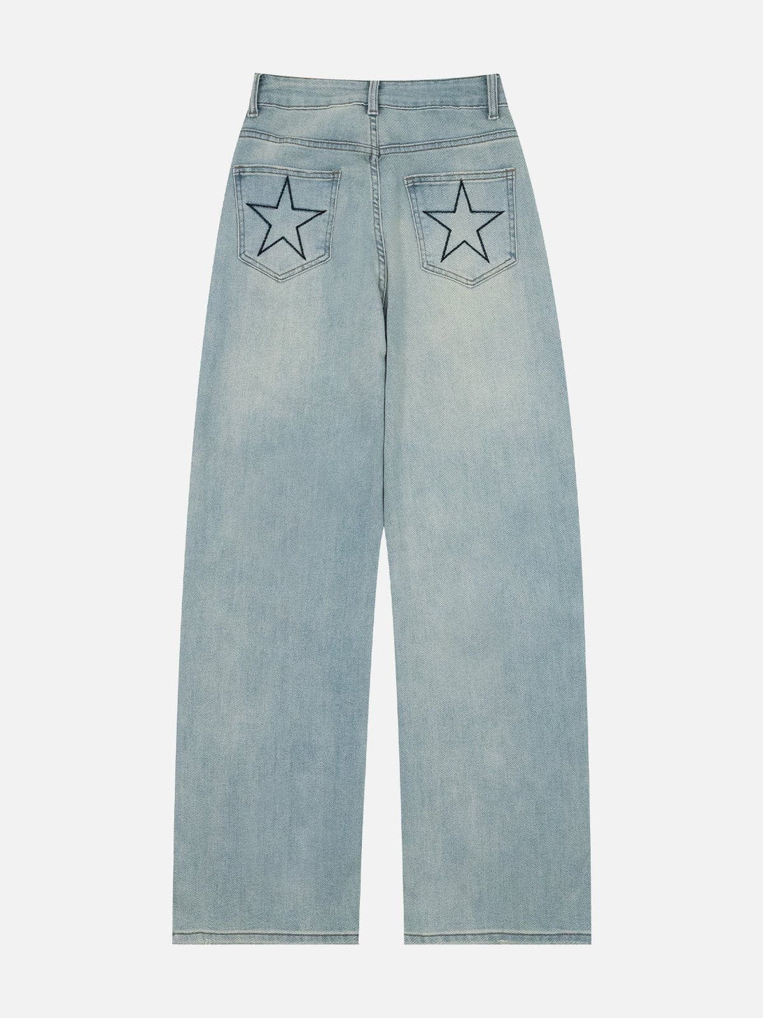 Helmiss - Embroidery Star Jeans- Streetwear Fashion - helmiss.com