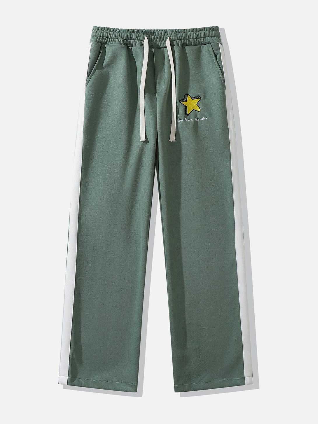 Helmiss - Embroidery Stereoscopic Star Pants- Streetwear Fashion - helmiss.com