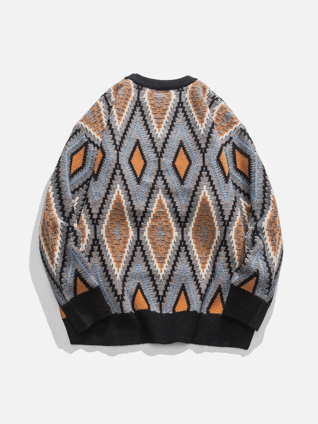 Helmiss - Ethnic Style Rhombus Sweater- Streetwear Fashion - helmiss.com