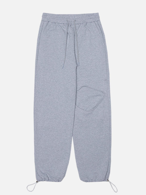 Helmiss - Fake Hole Thickening Sweatpants- Streetwear Fashion - helmiss.com