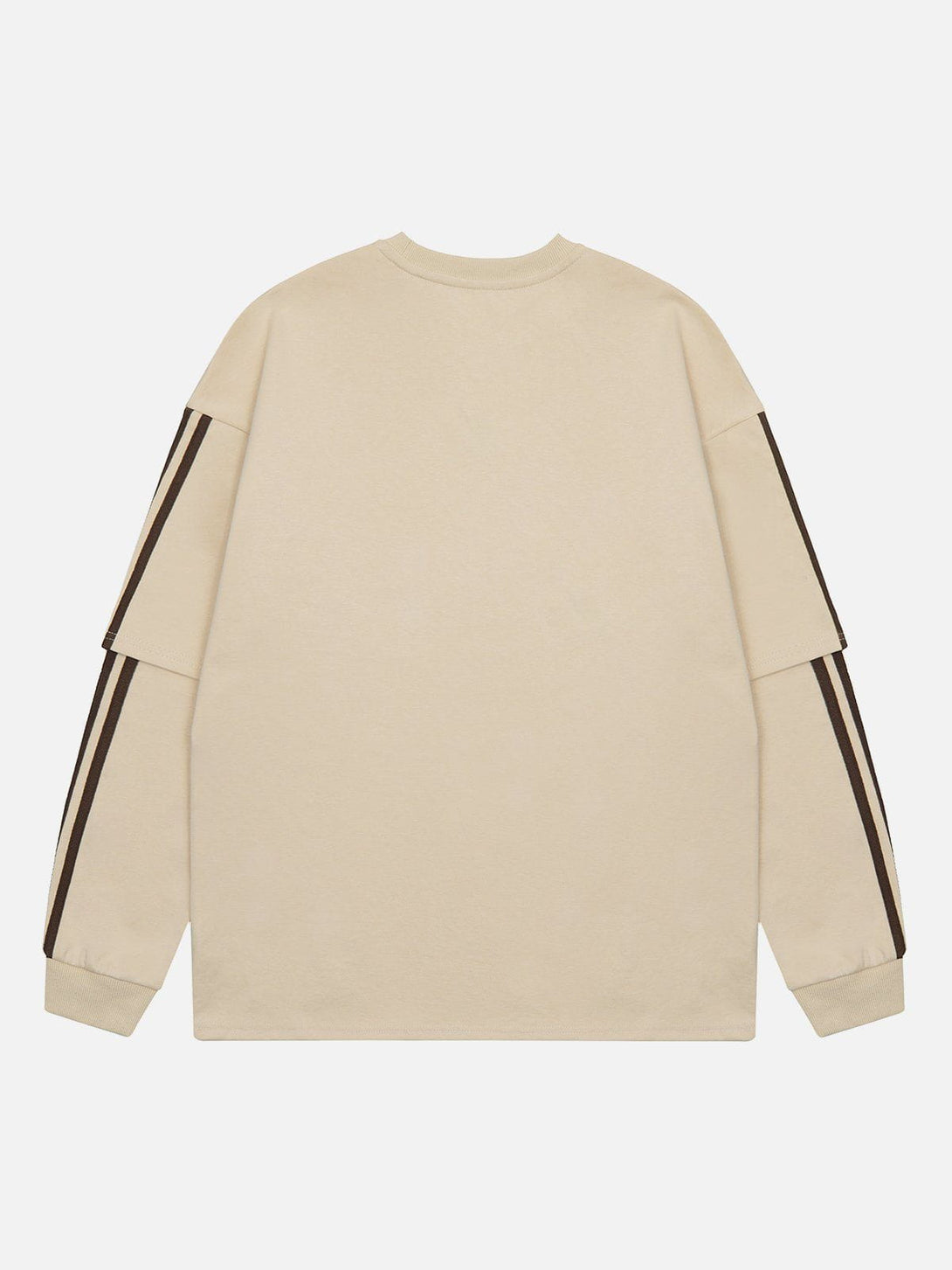 Helmiss - Fake Two Pieces Solid Color Sweatshirt- Streetwear Fashion - helmiss.com