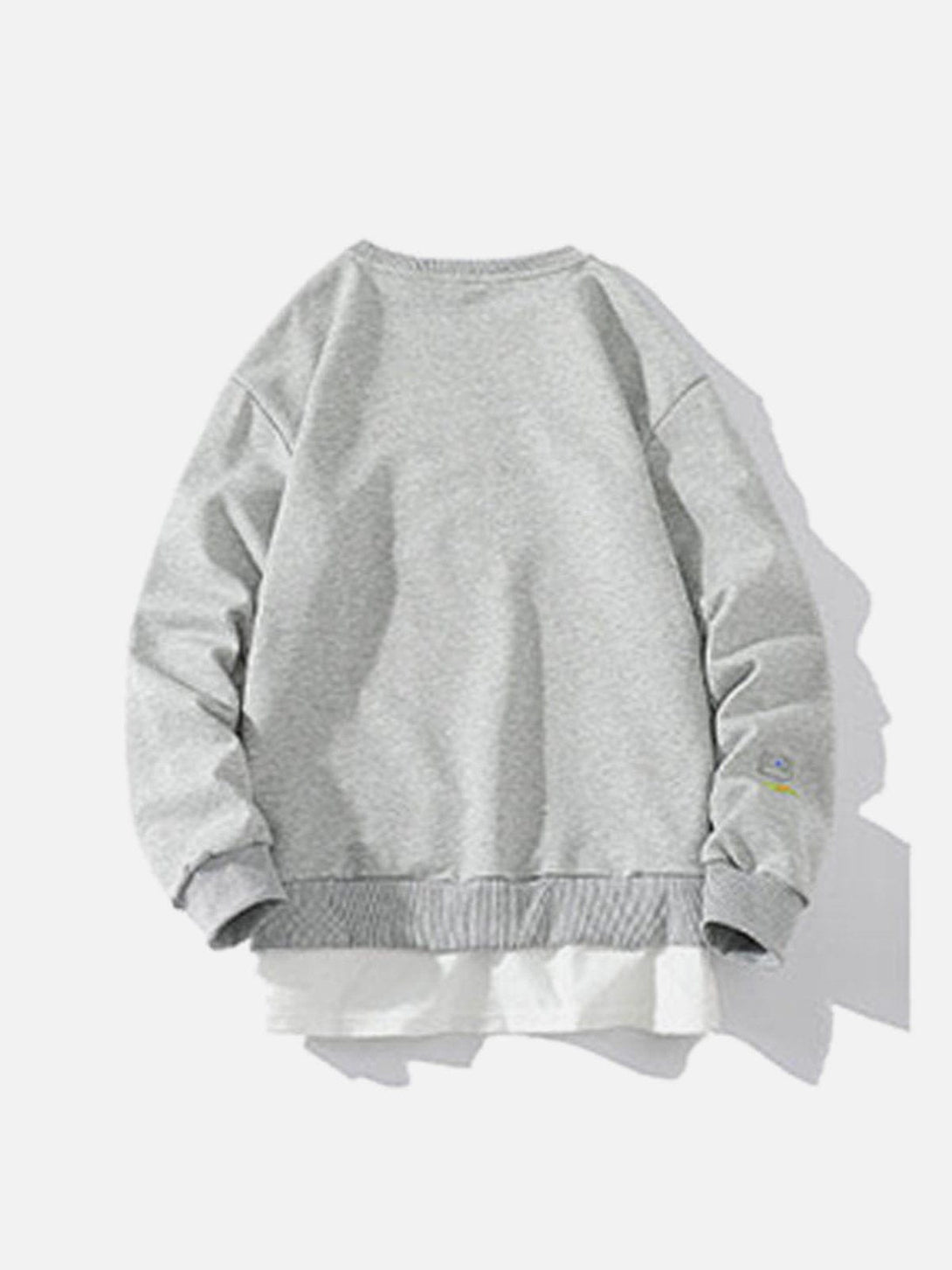 Helmiss - Faux Two-Piece Sweatshirt- Streetwear Fashion - helmiss.com