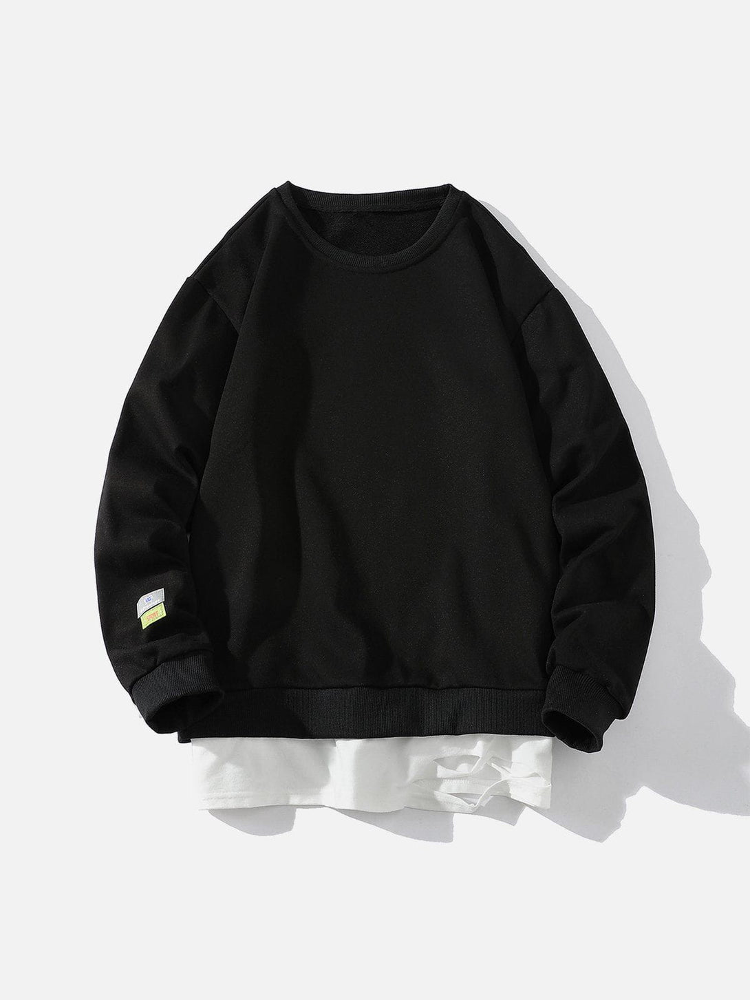 Helmiss - Faux Two-Piece Sweatshirt- Streetwear Fashion - helmiss.com