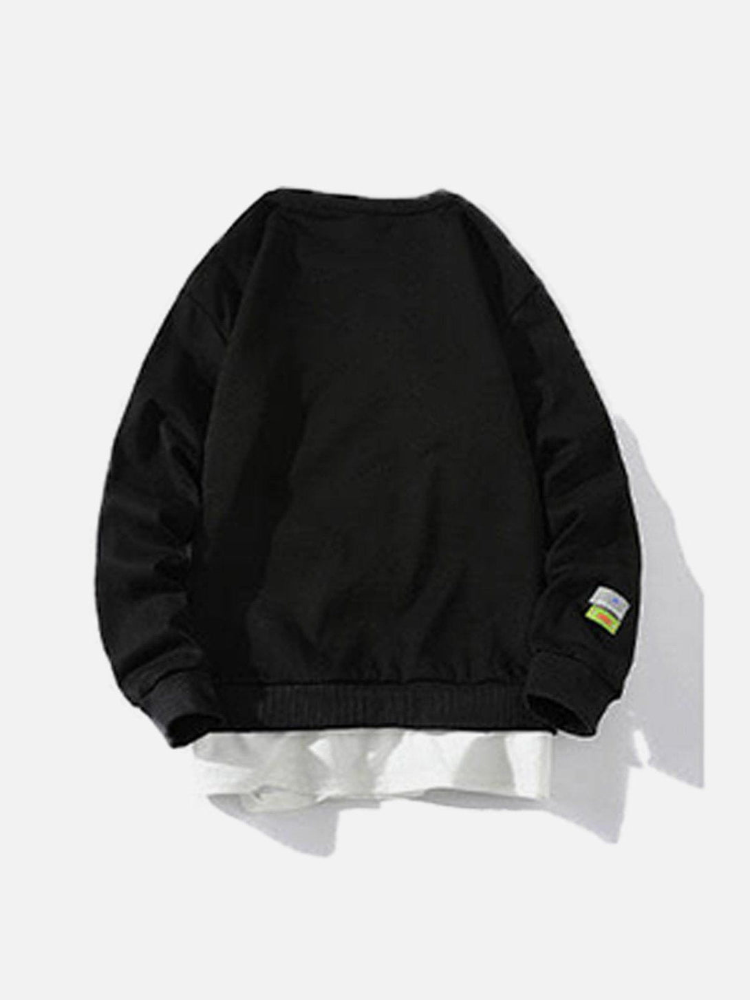 Helmiss - Faux Two-Piece Sweatshirt- Streetwear Fashion - helmiss.com