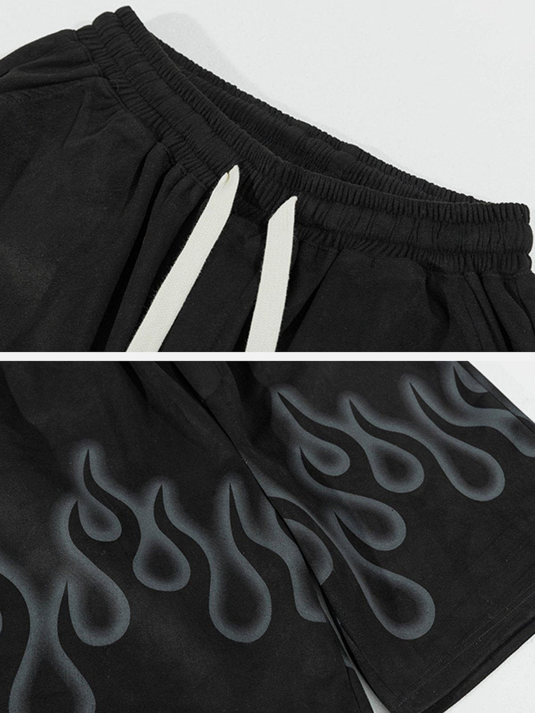 Helmiss - Flame Graphic Shorts- Streetwear Fashion - helmiss.com