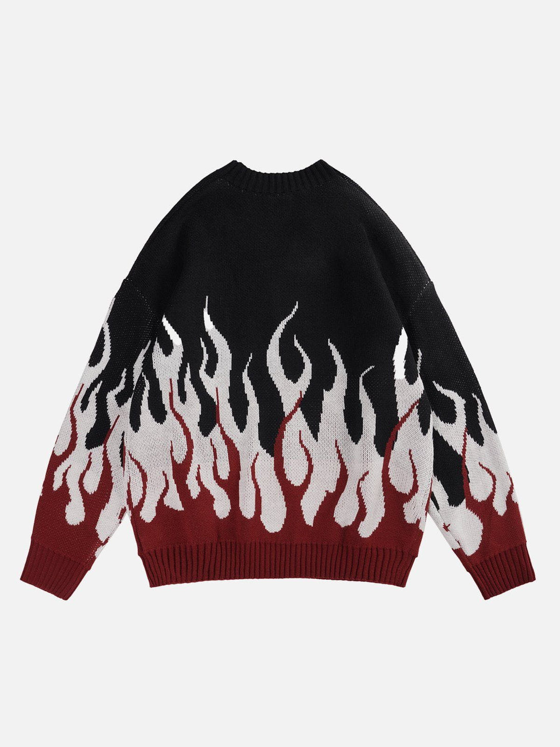 Helmiss - Flame Print Sweater- Streetwear Fashion - helmiss.com