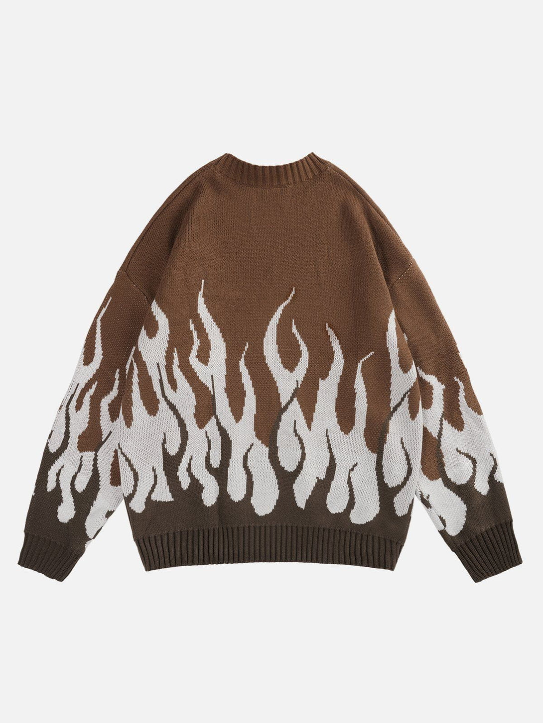 Helmiss - Flame Print Sweater- Streetwear Fashion - helmiss.com