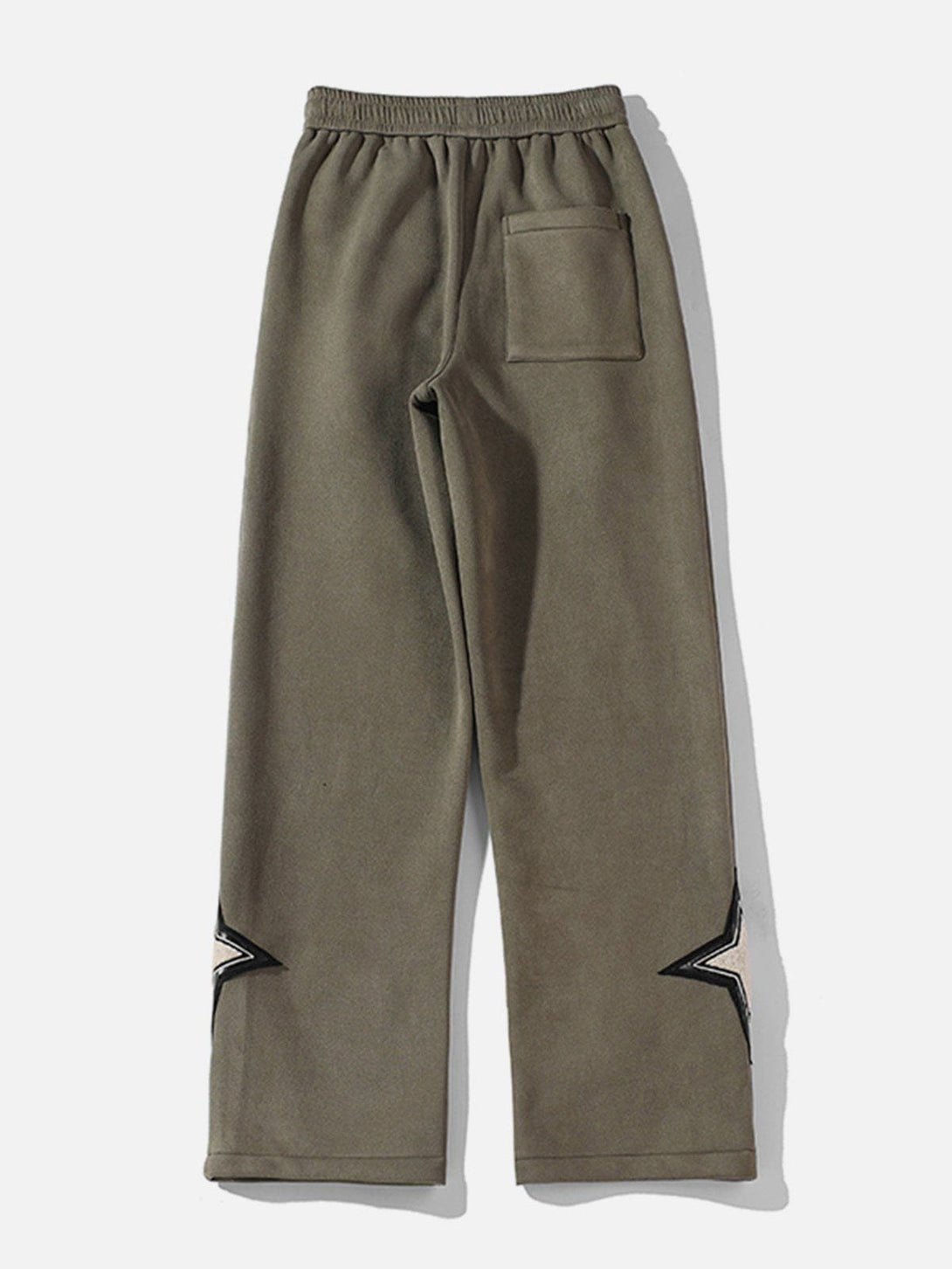 Helmiss - Fleece Suede Sweatpants- Streetwear Fashion - helmiss.com