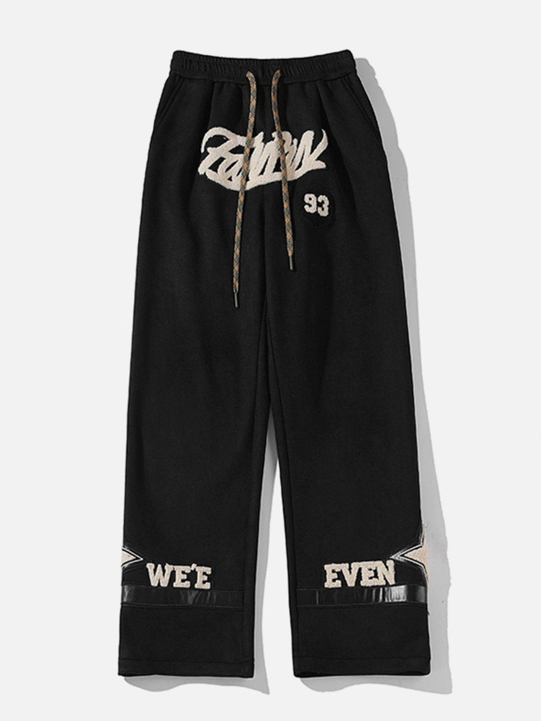 Helmiss - Fleece Suede Sweatpants- Streetwear Fashion - helmiss.com