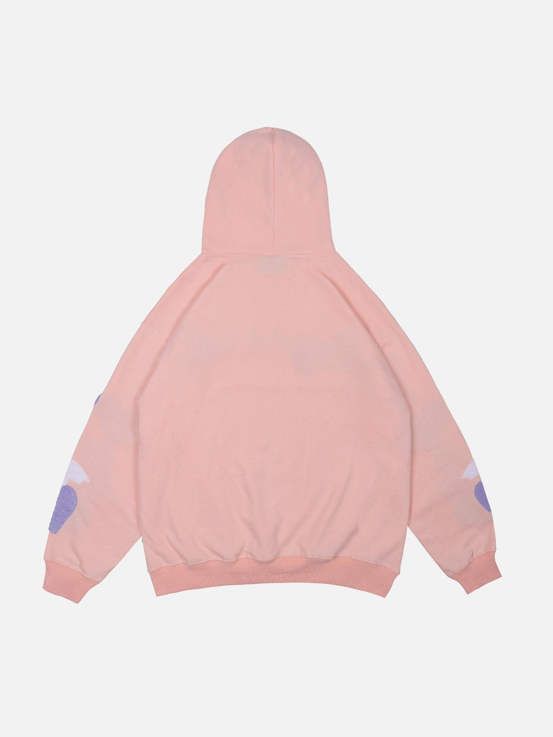 Helmiss - Flocked Heart Hoodie- Streetwear Fashion - helmiss.com