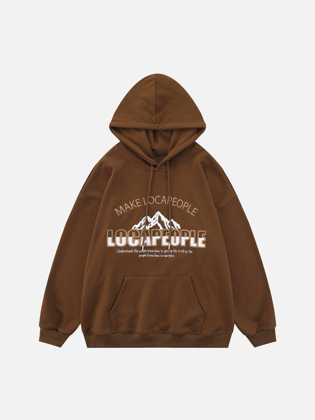 Helmiss - Flocked Mountain Hoodie- Streetwear Fashion - helmiss.com