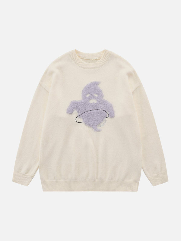 Helmiss - Flocking Ghost Sweater- Streetwear Fashion - helmiss.com